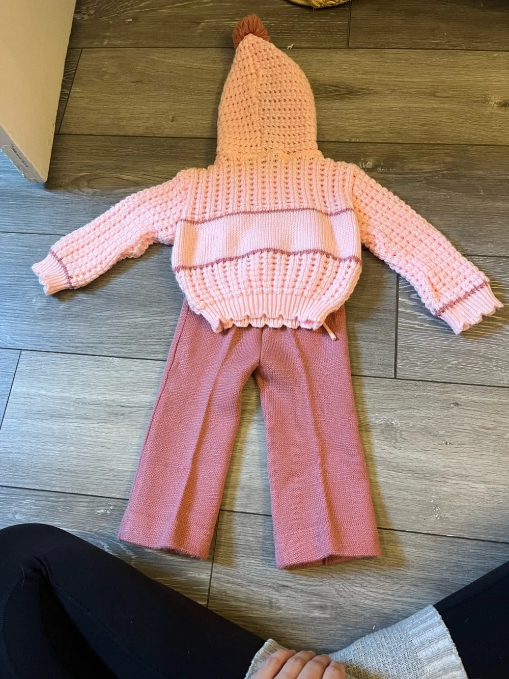 Vintage Toddler Girl’s Knit Sweater Set Size 18 Mo